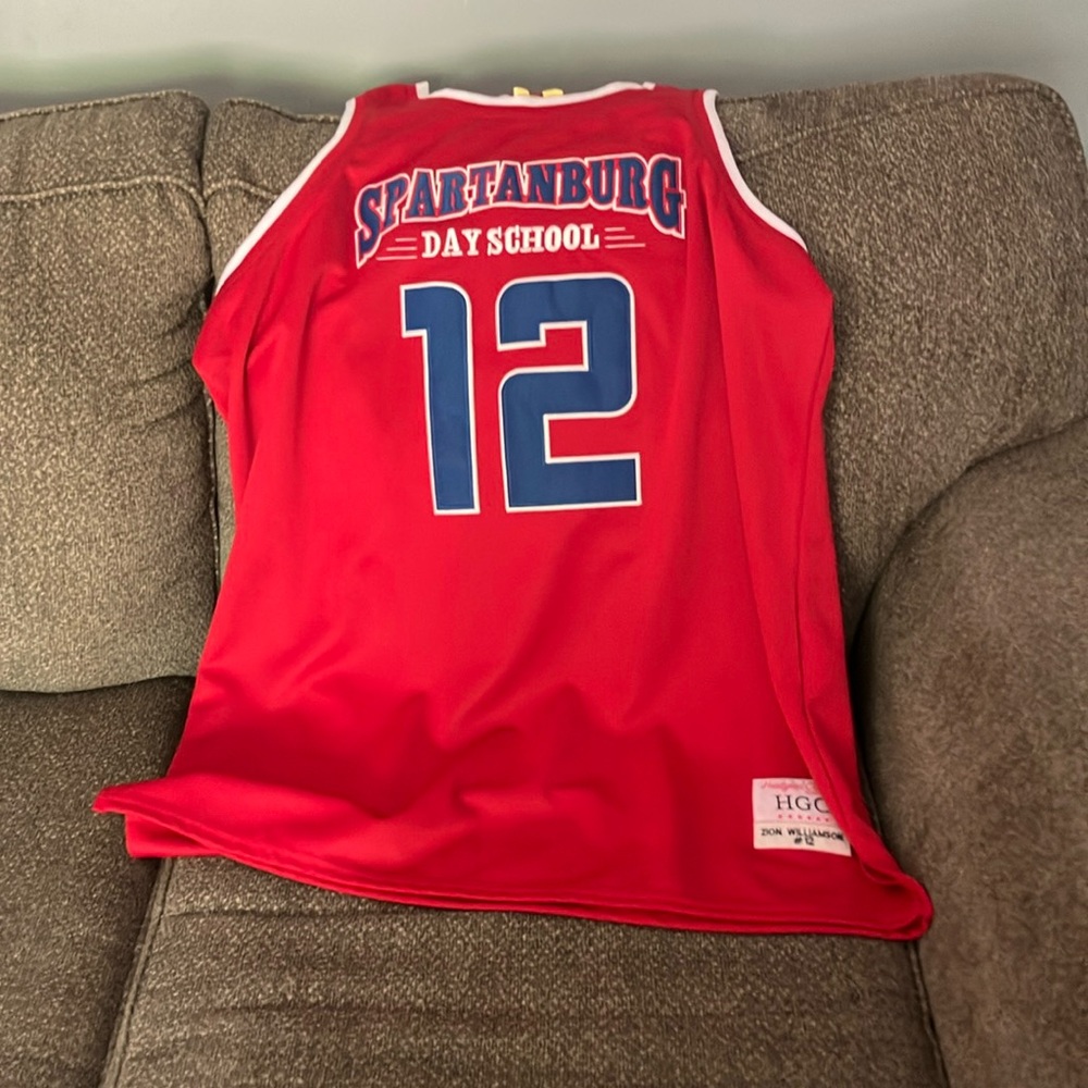 Spartanburg Day School Red Basketball Jersey